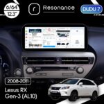 Магнітола Lexus RX 3 (AL10) (2008-2011) [Mid] DUDU 7 12.3" 2K QLED, 6/64, 360 (Style C)