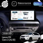 Магнітола Lexus RX 3 (AL10) (2008-2011) [Mid] DUDU 7 12.3" 2K QLED, 6/64 (Style B)