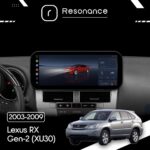 Магнітола Lexus RX 2 (2003-2009), Toyota Harrier 2 (2003-2013) DUDU 5 10.3" 2K QLED, 6/128, 360 (B-Style) - Зображення 5