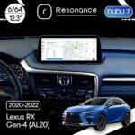 Магнітола Lexus RX 4 (AL20) (2020-2022) [Low] DUDU 7 12.3" 2K QLED, 6/64, 360 (Style C)