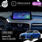Магнітола Lexus RX 4 (AL20) (2020-2022) [High] Resonance Ultra M8 (7862) 8/256, 12.3" QLED, 360 (BMW Style)