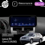 Магнітола Lexus RX 2 (2003-2009), Toyota Harrier 2 (2003-2013) (XU30) Resonance Ultra M6 (7862) 6/128, 12.3" QLED, 360 (Benz