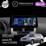 Магнітола Lexus RX 2 (2003-2009), Toyota Harrier 2 (2003-2013) (XU30) Resonance Ultra M8 (7862) 8/256, 12.3" QLED, 360 (BMW