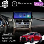 Магнітола Lexus NX Gen-1 (AZ10) (2014-2017) [High, Touchpad] Resonance Ultra M4 (7862) 4/64, 10.25" QLED, 360 (Benz Style)