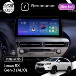 Магнітола Lexus RX Gen-3 (AL10) (2012-2015) Resonance Ultra M6 (7862) 6/128, 10.25" QLED, 360 (BMW Style)