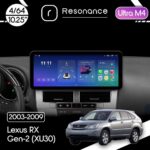 Магнітола Lexus RX Gen-2 (XU30) (2003-2009) Resonance Ultra M4 (7862) 4/64, 10.25" QLED, 360 (Audi Style)