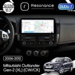 Магнітола Mitsubishi Outlander XL (CW, CK) (2006-2012) DUDU 7 12.3" 2K QLED, 12/256 (Style C)