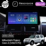 Магнітола Mitsubishi Pajero 3 (V60, V70) (2003-2006) Resonance Ultra M8 (7862) 8/256, 12.3" QLED, 360 (BMW Style)