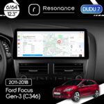 Магнітола Ford Focus 3 (2011-2019) DUDU 7 12.3" 2K QLED, 6/64, 360 (Style C)