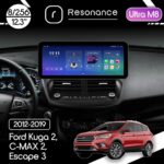 Магнітола Ford Kuga 2, C-MAX 2, Escape 3 (2012-2019) Resonance Ultra M8 (7862) 8/256, 12.3" QLED, 360 (Audi Style)