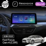 Магнітола Ford Focus 4 (2018-2025) Resonance Ultra M8 (7862) 8/256, 12.3" QLED, 360 (BMW Style)
