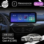 Магнітола Ford Focus 4 (2018-2025) Resonance Ultra M8 (7862) 8/256, 12.3" QLED, 360 (Benz Style)