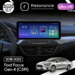 Магнітола Ford Focus 4 (2018-2025) Resonance Ultra M8 (7862) 8/256, 12.3" QLED, 360 (Audi Style)