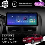 Магнітола Ford Focus 3 (2011-2019) Resonance Ultra M4 (7862) 4/32, 12.3" QLED, 360 (BMW Style)