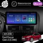 Магнітола Ford Focus 3 (2011-2019) Resonance Ultra M4 (7862) 4/32, 12.3" QLED, 360 (Audi Style)