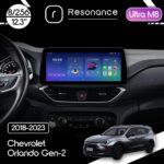 Магнітола Chevrolet Orlando 2 (2018-2023) Resonance Ultra M8 (7862) 8/256, 12.3" QLED, 360 (BMW Style)