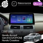 Магнітола Honda Accord 8 (CU, CP, CM) (2007-2012) / Crosstour (2010-2015) [High] Resonance Ultra M4 (7862) 4/32, 12.3" QLED, 360