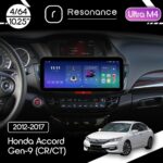 Магнітола Honda Accord 9 (CR2CR3) (2012-2017) [Стандартна] Resonance Ultra M4 (7862) 4/64, 10.25" QLED, 360 (Audi Style)