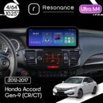 Магнітола Honda Accord 9 (CR2CR3) (2012-2017) [Верхня] Resonance Ultra M4 (7862) 4/64, 10.25" QLED, 360 (Benz Style)