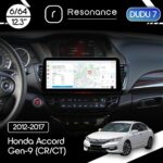 Магнітола Honda Accord 9 (CR2, CR3) (2012-2017) [Стандартна] DUDU 7 12.3" 2K QLED, 6/64, 360 (Style C)