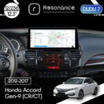 Магнітола Honda Accord 9 (CR2, CR3) (2012-2017) [Верхня] DUDU 7 12.3" 2K QLED, 12/256 (Style C)