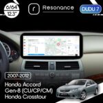Магнітола Honda Accord 8 (CU, CP, CM) (2007-2012) / Crosstour (2010-2015) [Low] DUDU 7 12.3" 2K QLED, 6/64 (Style B)