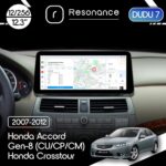 Магнітола Honda Accord 8 (CU, CP, CM) (2007-2012) / Crosstour (2010-2015) [Low] DUDU 7 12.3" 2K QLED, 12/256 (Style C)