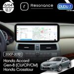 Магнітола Honda Accord 8 (CU, CP, CM) (2007-2012) / Crosstour (2010-2015) [High] DUDU 7 12.3" 2K QLED, 6/64 (Style B)