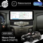 Магнітола Nissan Patrol 6 (Y62, YJ) (2010-2020) [Low] DUDU 7 10.3" 2K QLED, 6/64, 360 (B-Style)
