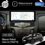 Магнітола Nissan Patrol 6 (Y62, YJ) (2010-2020) [Low] DUDU 7 10.3" 2K QLED, 6/64, 360 (A-Style)
