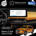 Магнітола Nissan X-Trail 4 (T33) (2021-2025) DUDU 7 12.3" 2K QLED, 6/64, 360 (Style C)