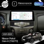 Магнітола Nissan Patrol 6 (Y62, YJ) (2010-2020) [Low] DUDU 7 12.3" 2K QLED, 12/256 (Style C)