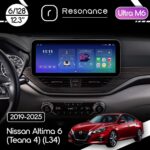Магнітола Nissan Teana 4, Altima 6 (L34) (2019-2025) Resonance Ultra M6 (7862) 6/128, 12.3" QLED, 360 (Benz Style)