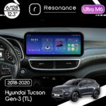 Магнітола Hyundai Tucson 3 (TL) (2018-2020) Resonance Ultra M6 (7862) 6/128, 12.3" QLED, 360 (Benz Style)