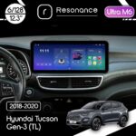 Магнітола Hyundai Tucson 3 (TL) (2018-2020) Resonance Ultra M6 (7862) 6/128, 12.3" QLED, 360 (Audi Style)