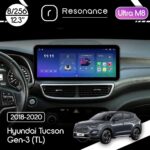 Магнітола Hyundai Tucson 3 (TL) (2018-2020) Resonance Ultra M8 (7862) 8/256, 12.3" QLED, 360 (Audi Style)