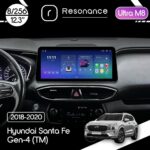 Магнітола Hyundai Santa Fe 4 (TM) (2018-2020) Resonance Ultra M8 (7862) 8/256, 12.3" QLED, 360 (BMW Style)
