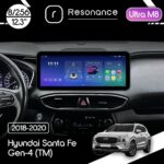 Магнітола Hyundai Santa Fe 4 (TM) (2018-2020) Resonance Ultra M8 (7862) 8/256, 12.3" QLED, 360 (Audi Style)
