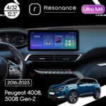 Магнітола Peugeot 5008 (2016-2025) Resonance Ultra M4 (7862) 4/32, 12.3" QLED, 360 (Audi Style)