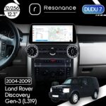 Магнітола Land Rover Discovery 3 (L319) (2004-2009) DUDU 7 12.3" 2K QLED, 12/256 (Style C)