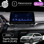 Магнітола Toyota Sienna 4 (XL40) (2020+) Resonance Ultra M4 (7862) 4/64, 10.25" QLED, 360 (BMW Style)