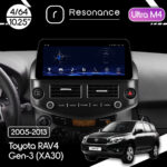 Магнітола Toyota RAV4 3 (XA30) (2005-2013) Resonance Ultra M4 (7862) 4/64, 10.25" QLED, 360 (BMW Style)