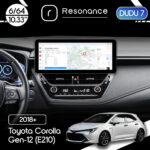 Магнітола Toyota Corolla 12 (E21) (2018-2022) DUDU 7 10.3" 2K QLED, 6/64, 360 (A-Style)