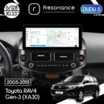 Магнітола Toyota RAV4 3 (XA30) (2005-2013) DUDU 5 10.3" 2K QLED, 6/128, 360 (A-Style)