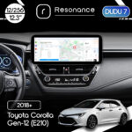 Магнітола Toyota Corolla 12 (E210) (2018+) DUDU 7 12.3" 2K QLED, 12/256 (Style B)