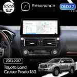 Магнітола Toyota Land Cruiser Prado 150 (2013-2017) DUDU 7 12.3" 2K QLED, 12/256 (Style C)