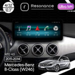 Магнітола Mercedes-Benz B-Class (W246) (2013-2014) [NTG 4.5] Resonance Ultra M4 (7862) 4/32, 12.3" QLED, 360 (Benz Style)