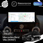 Магнітола Mercedes-Benz Vito (W447) (2014-2019) DUDU 7 12.3" 2K QLED, 6/64 (Style B)