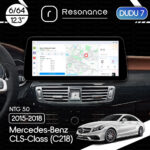 Магнітола Mercedes-Benz CLS-Class (C218) (2015-2018) [NTG 5.0] DUDU 7 12.3" 2K QLED, 6/64, 360 (Style C)