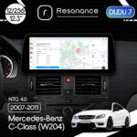 Магнітола Mercedes-Benz C-Class (W204) (2007-2011) [NTG 4.0] DUDU 7 12.3" 2K QLED, 12/256 (Style C)